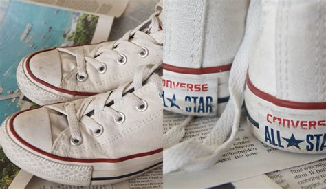 Diy: (Witte) Converse All stars schoonmaken .